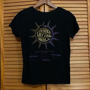 Vans black baby tee with sun design